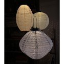 Solcelle lanterne - oval 32x22cm