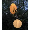 Solcelle lanterne - oval 32x22cm